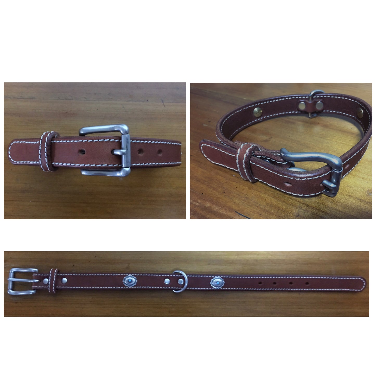 犬首輪 (コンチョ付き)